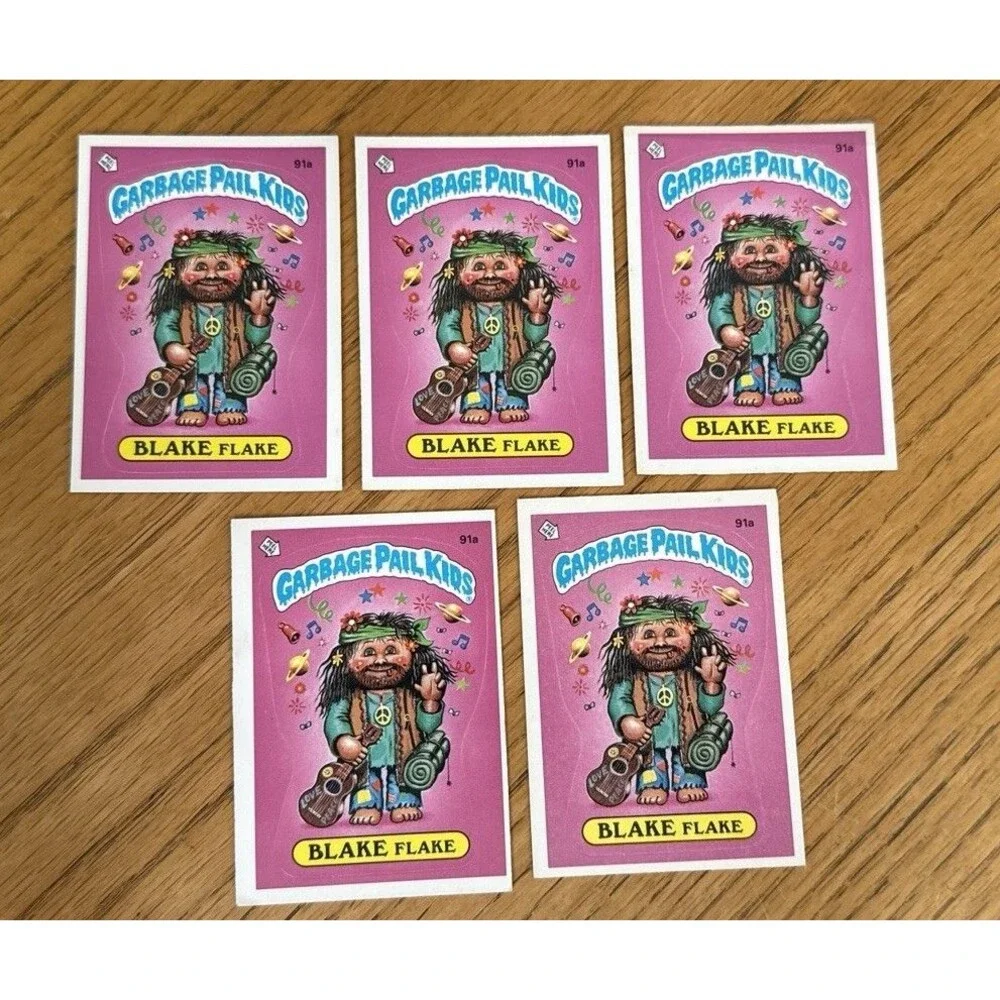 1986 GPK Garbage Pail Kids OS3 Original Series 3 Three Base Card 91a Blake Flake